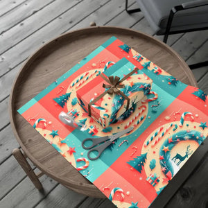 Reindeer Christmas Gift Wrap Fashion Forward Festive - Dipaliz - Wrapping Paper