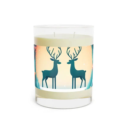 Enchant your Home with a Reindeer Couple Christmas Candle - Decor