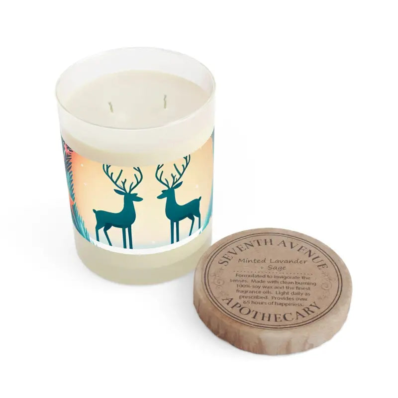 Enchant your Home with a Reindeer Couple Christmas Candle - Decor