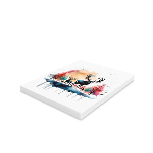 Fashion Reindeer Merry Christmas Greeting Cards - Dipaliz - & Note