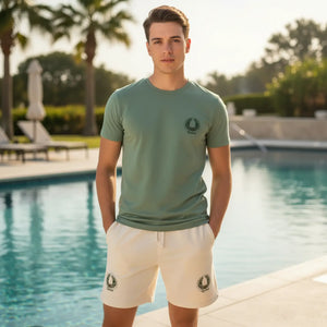 Relaxed Unisex Fleece Sweat Shorts - ?Rooted’ Design
