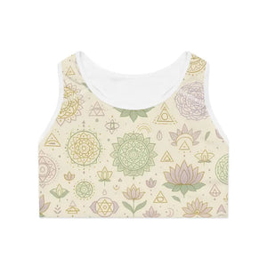 Premium Relaxing Floral Sports Bra for Active Women - Dipaliz - Bras
