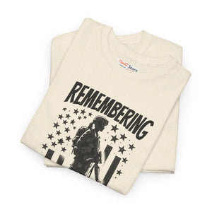 Honor American Heroes Heavy Cotton Tee Patriotic Style - Dipaliz - T-shirts