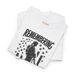 Honor American Heroes Heavy Cotton Tee Patriotic Style - Dipaliz - T-shirts