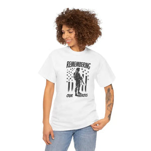 Honor American Heroes Durable Heavy Cotton Tee - Dipaliz - T-shirts