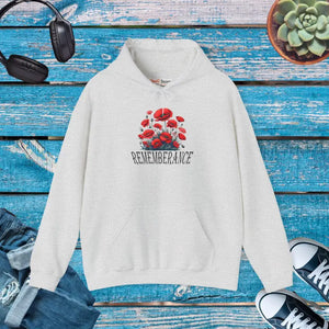 Remembrance Floral Hooded Sweatshirt - Cozy Memorial Style - Dipaliz - s / Ash - Hoodies