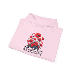 Remembrance Floral Hooded Sweatshirt - Cozy Memorial Style - Dipaliz - Hoodies