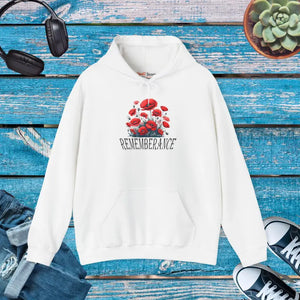 Remembrance Floral Hooded Sweatshirt - Cozy Memorial Style - Dipaliz - s / White - Hoodies