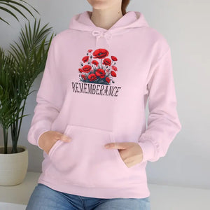 Remembrance Floral Hooded Sweatshirt - Cozy Memorial Style - Dipaliz - Hoodies