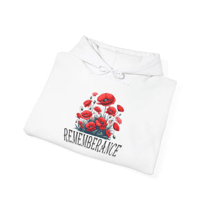 Cozy Floral Hooded Sweatshirt - Remembrance Theme - Dipaliz - Hoodies