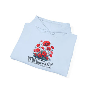 Cozy Floral Hooded Sweatshirt - Remembrance Theme - Dipaliz - Hoodies