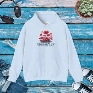 Cozy Floral Hooded Sweatshirt - Remembrance Theme - Dipaliz - Hoodies