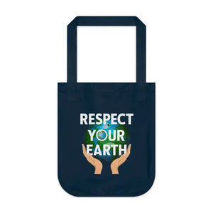 Earth Day Tote Bag - Organic Eco Chic Style - Dipaliz - one Size / Navy - Bags