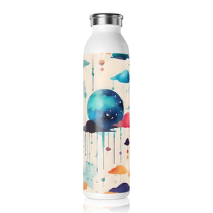 Retro Slim Water Bottle - Abstract Pattern Travel - Dipaliz - Bottles
