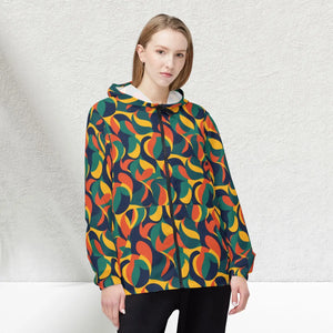 Retro Abstract Windbreaker - 70s Style Lightweight Jacket - Dipaliz - Windbreakers