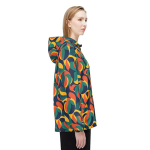 Retro Abstract Windbreaker - 70s Style Lightweight Jacket - Dipaliz - Windbreakers
