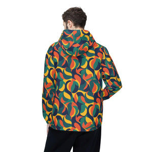 Retro Abstract Windbreaker - 70s Style Lightweight Jacket - Dipaliz - Windbreakers