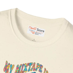 Vintage Music Tee - Soft Cotton Mixtape Design - Dipaliz - T-shirts - m