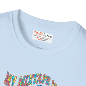 Vintage Music Tee - Soft Cotton Mixtape Design - Dipaliz - T-shirts - m