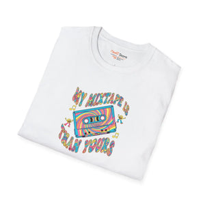 Vintage Music Tee - Soft Cotton Mixtape Design - Dipaliz - T-shirts - m