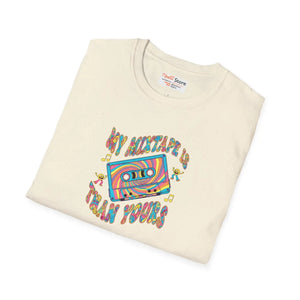 Vintage Music Tee - Soft Cotton Mixtape Design - Dipaliz - T-shirts - m