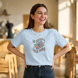 Vintage Music Tee - Soft Cotton Mixtape Design - Dipaliz - T-shirts - m
