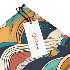 Vibrant Crossbody Bag - Retro Colored Abstract Faux Leather - Dipaliz - Cross Body Bags