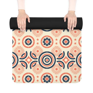 Floral Mandala Yoga Mat – Non-slip Rubber - Dipaliz - & Pilates Mats
