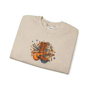 Retro Guitar Americana Sweatshirt - Sweatshirts - m