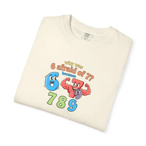 Retro Number Graphic T-shirt, ?789’’ Colorful Cartoon Numbers Tee - T-shirts