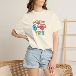 Retro Number Graphic T-shirt, ?789’’ Colorful Cartoon Numbers Tee - T-shirts