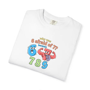 Retro Number Graphic T-shirt, ?789’’ Colorful Cartoon Numbers Tee - T-shirts