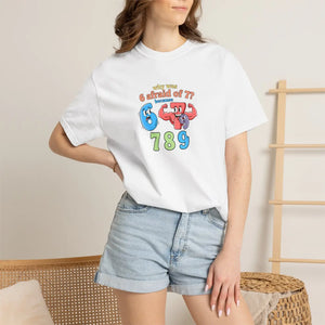 Retro Number Graphic T-shirt, ?789’’ Colorful Cartoon Numbers Tee - T-shirts
