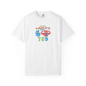 Retro Number Graphic T-shirt, ?789’’ Colorful Cartoon Numbers Tee - T-shirts