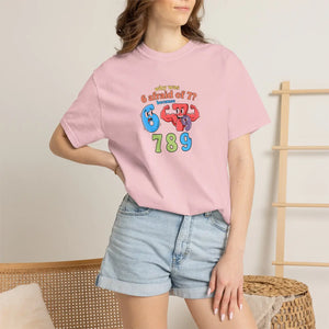 Retro Number Graphic T-shirt, ?789’’ Colorful Cartoon Numbers Tee - T-shirts
