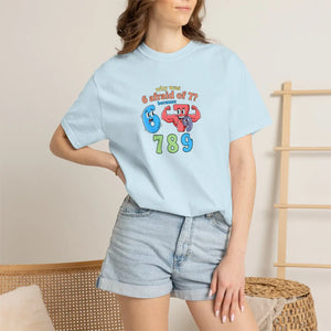 Retro Number Graphic T-shirt, ?789’’ Colorful Cartoon Numbers Tee - T-shirts