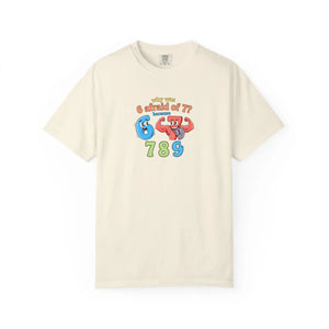 Retro Number Graphic T-shirt, ?789’’ Colorful Cartoon Numbers Tee - T-shirts