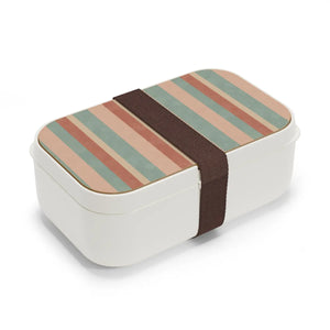 Retro Pastel Striped Bento Box - Microwave Safe - Dipaliz - one Size - Accessories