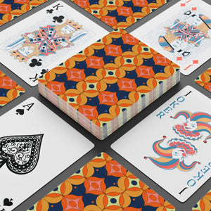 Retro Poker Playing Cards - Blue Pattern - Dipaliz - Card Games