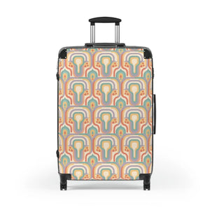 Retro Rainbow Suitcase – Hard Shell Carry on - Dipaliz - Suitcases