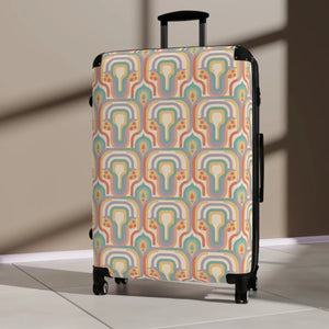 Retro Rainbow Suitcase – Hard Shell Carry on - Dipaliz - Suitcases