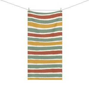 Retro Striped Cotton Beach Towel – Oversized - Dipaliz - Towels