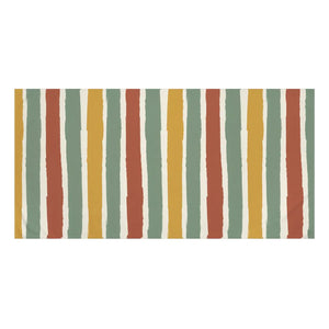 Retro Striped Cotton Beach Towel – Oversized - Dipaliz - Towels