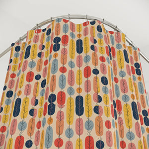 Rad Retro Style Shower Curtains – Durable Fabric - Dipaliz