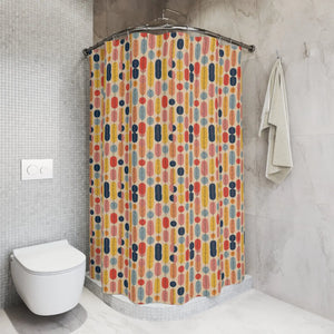 Rad Retro Style Shower Curtains – Durable Fabric - Dipaliz