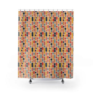 Rad Retro Style Shower Curtains Vintage Vibes Bathroom Decor Dipaliz - 71’’ × 74’’