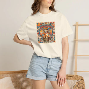 Retro Surf Cat T-shirt, ?Catch the Spirit’ Vintage Beach Graphic - T-shirts - m