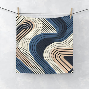 Wave Face Towel – Retro Cotton Mix 13x13 - Dipaliz - Washcloths