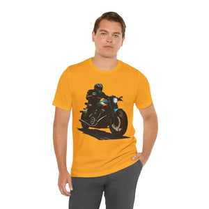 Jersey Short Sleeve Tee - Unisex Motorcycle Style - Dipaliz - Gold / s - T-shirts