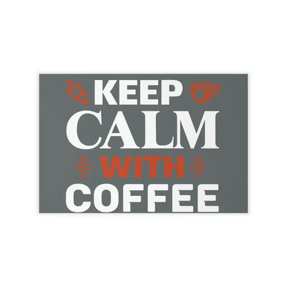 Revamp your Space with Caffeinated Chic Coffee Wall Decals - 18″ × 12″ Decal